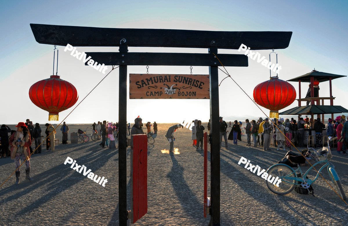 A Japanese bar on the beach